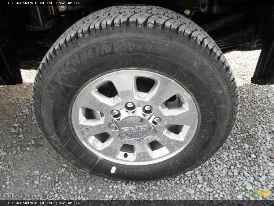 2013 GMC Sierra 3500HD SLT Crew Cab 4x4 Wheel and Tire Photo #77377848