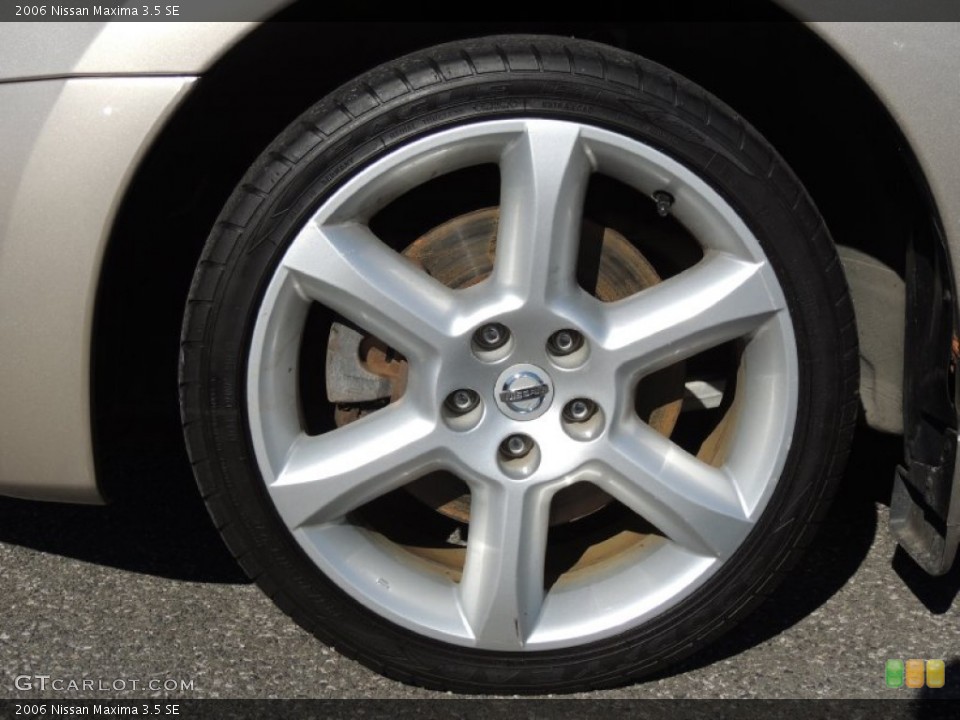 2006 Nissan Maxima 3.5 SE Wheel and Tire Photo #77378136