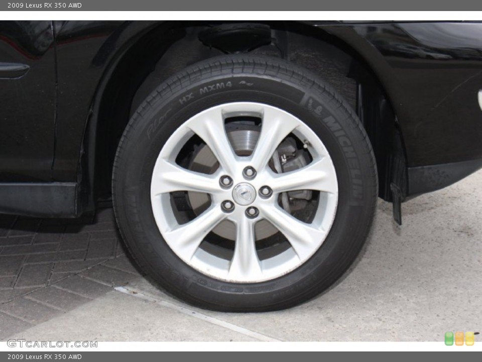 2009 Lexus RX 350 AWD Wheel and Tire Photo #77380986