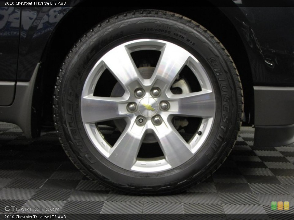 2010 Chevrolet Traverse LTZ AWD Wheel and Tire Photo #77382510