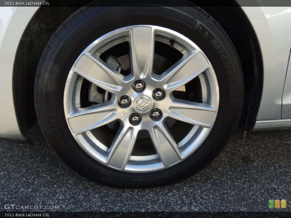 2011 Buick LaCrosse CXL Wheel and Tire Photo #77390741
