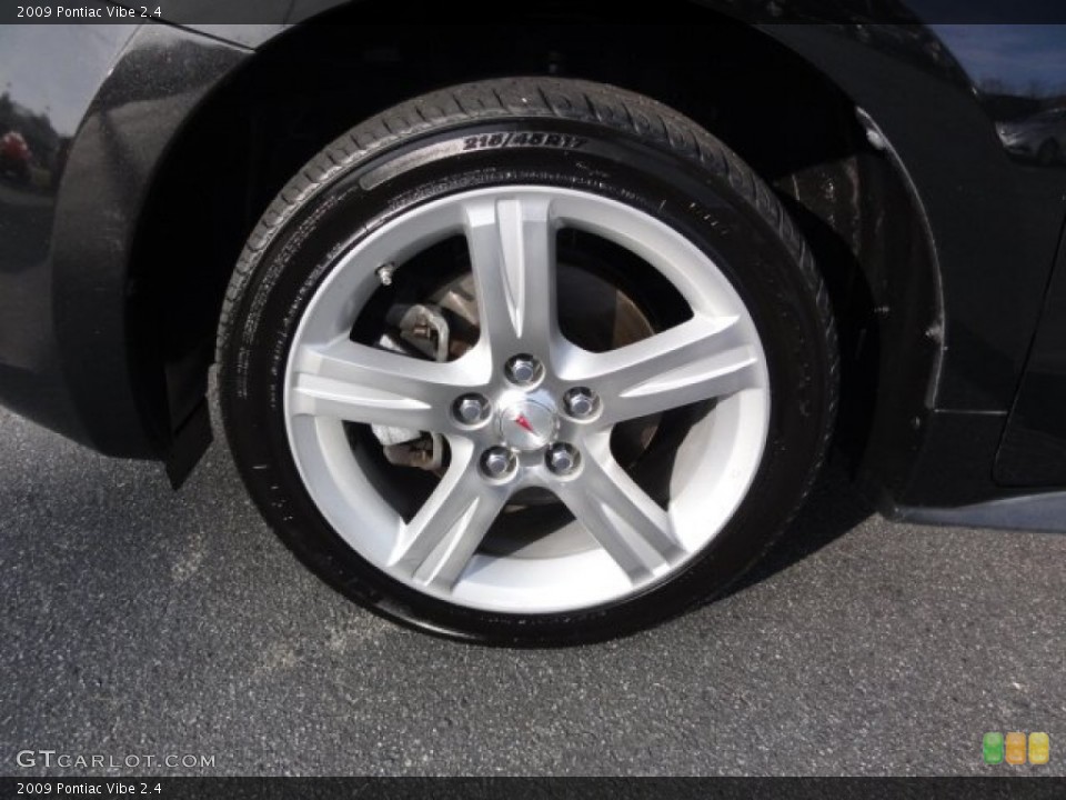 2009 Pontiac Vibe 2.4 Wheel and Tire Photo #77400828