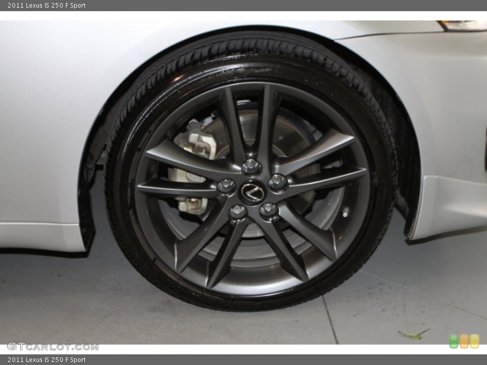 2011 Lexus IS 250 F Sport Wheel and Tire Photo #77402226