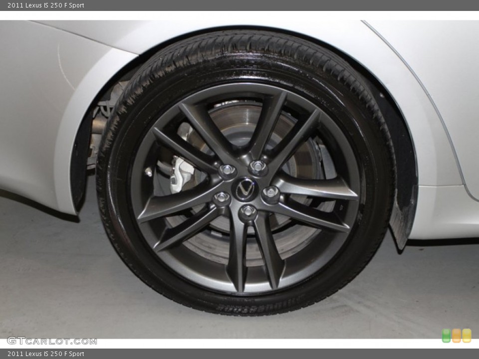 2011 Lexus IS 250 F Sport Wheel and Tire Photo #77402250