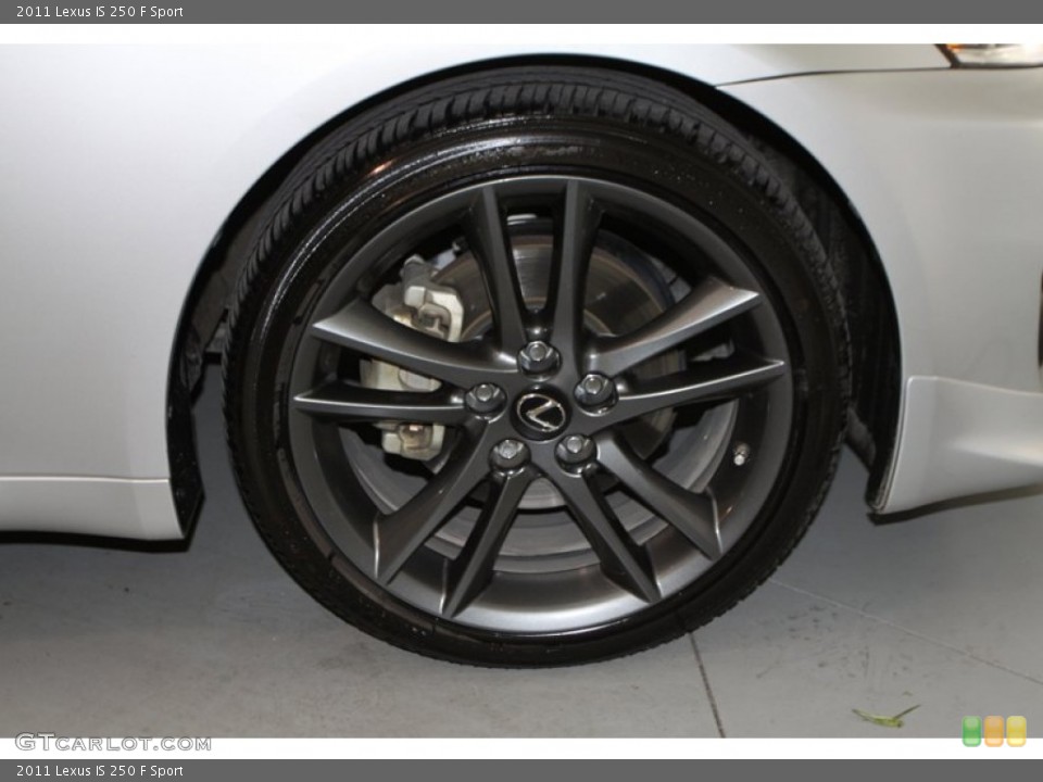 2011 Lexus IS 250 F Sport Wheel and Tire Photo #77402334