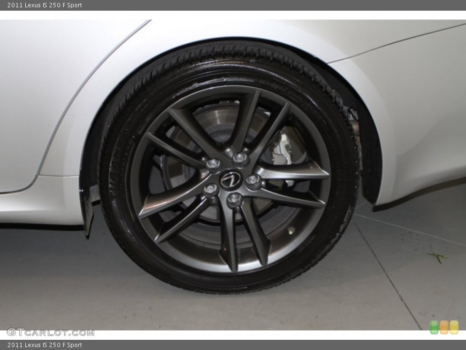 2011 Lexus IS 250 F Sport Wheel and Tire Photo #77402478