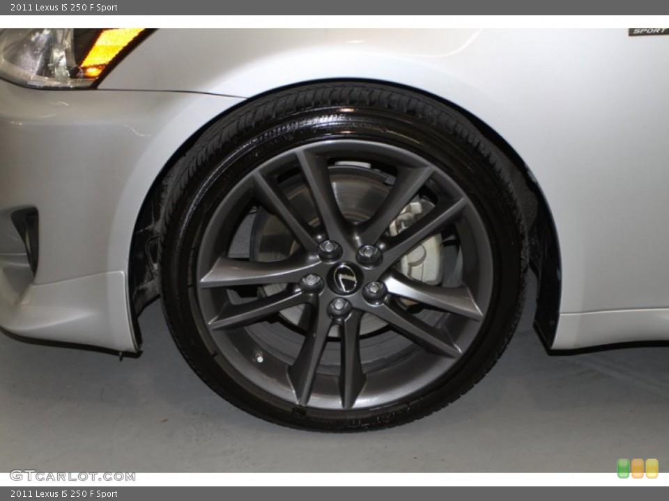 2011 Lexus IS 250 F Sport Wheel and Tire Photo #77402498