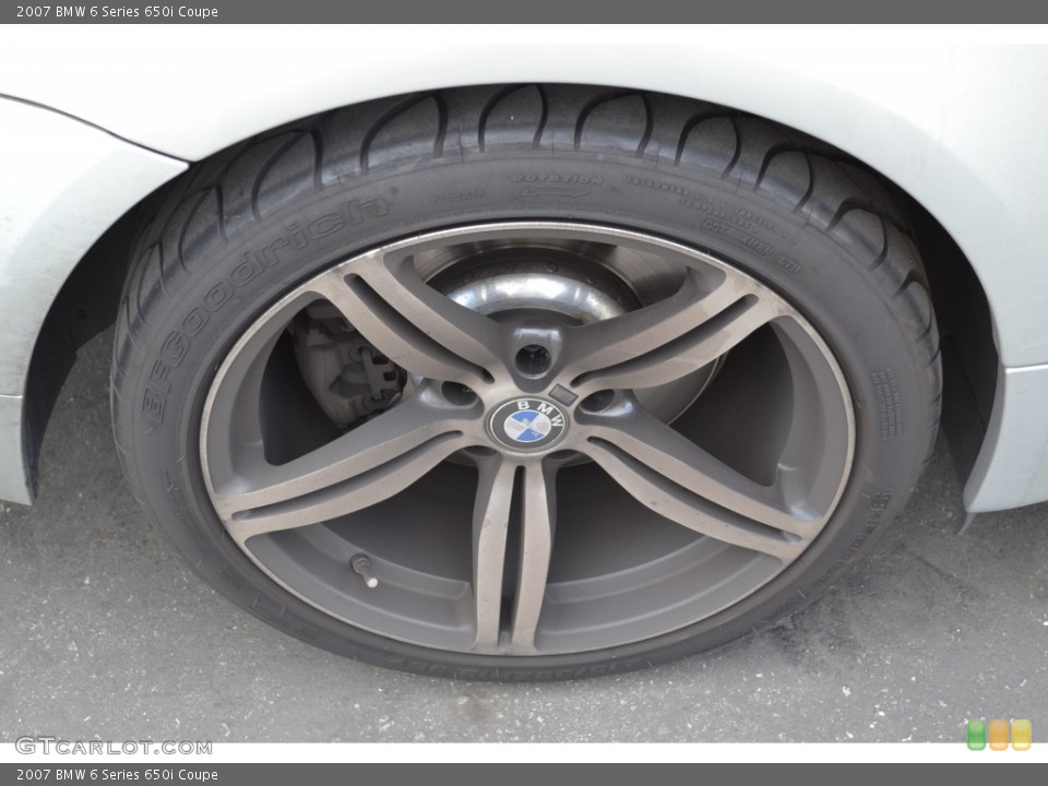 2007 BMW 6 Series 650i Coupe Wheel and Tire Photo #77407146