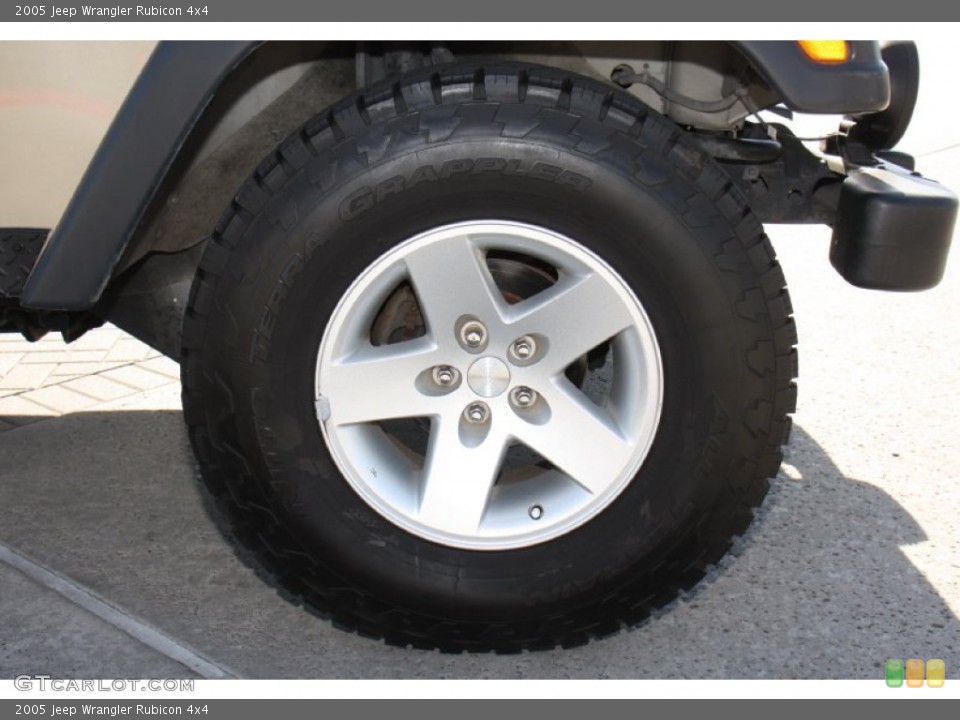 2005 Jeep Wrangler Rubicon 4x4 Wheel and Tire Photo #77408052