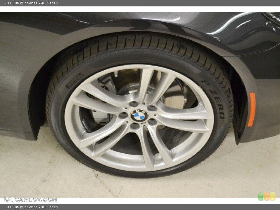 2013 BMW 7 Series 740i Sedan Wheel and Tire Photo #77416398