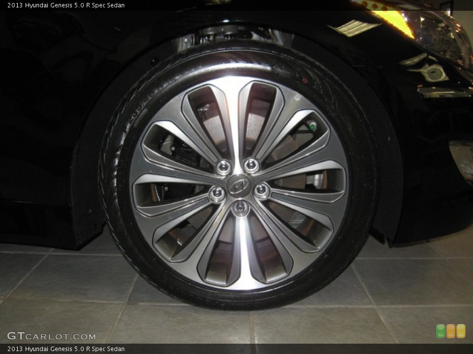 2013 Hyundai Genesis 5.0 R Spec Sedan Wheel and Tire Photo #77421696