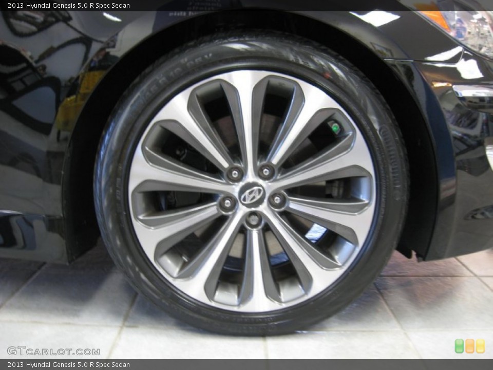 2013 Hyundai Genesis 5.0 R Spec Sedan Wheel and Tire Photo #77421709