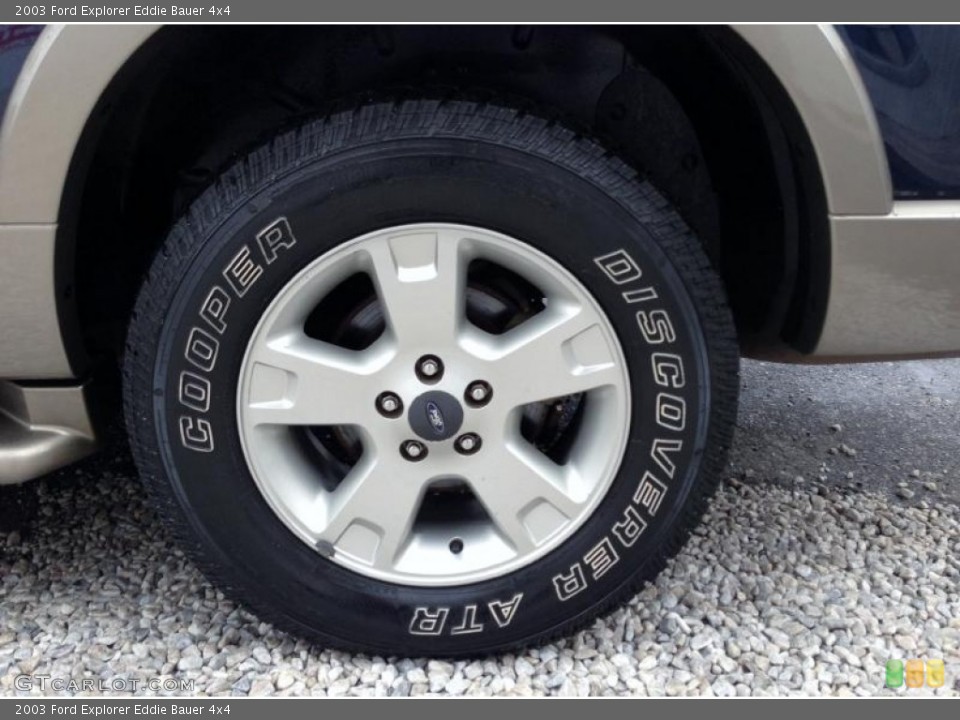 2003 Ford Explorer Eddie Bauer 4x4 Wheel and Tire Photo #77421819