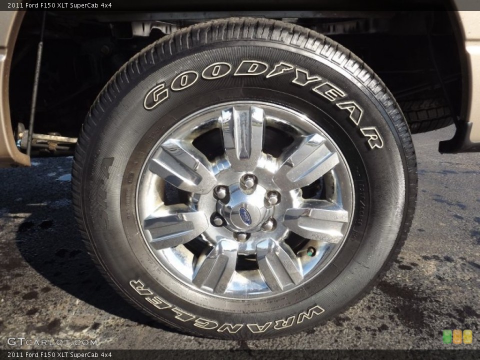 2011 Ford F150 XLT SuperCab 4x4 Wheel and Tire Photo #77429349