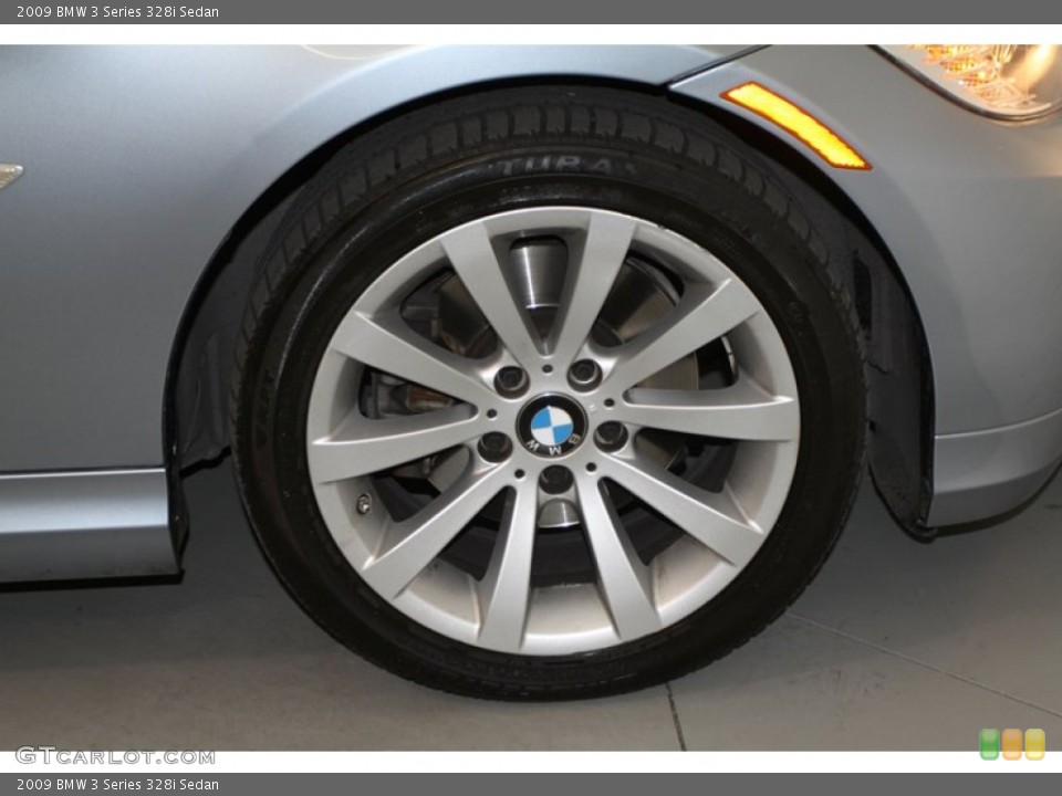 2009 BMW 3 Series 328i Sedan Wheel and Tire Photo #77453523