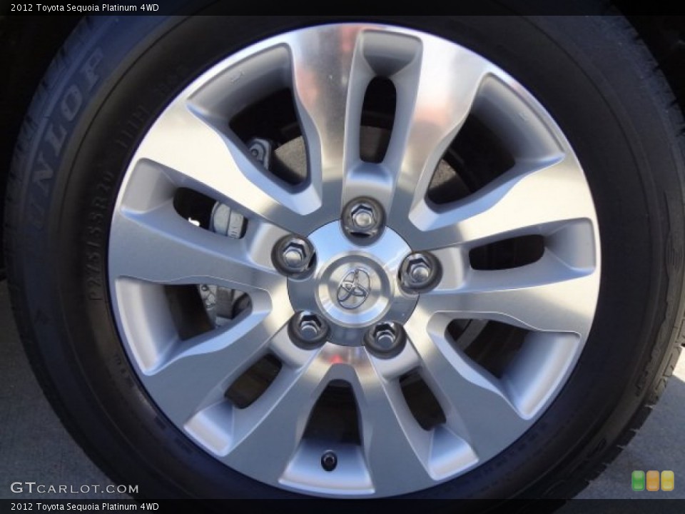 2012 Toyota Sequoia Platinum 4WD Wheel and Tire Photo #77456042