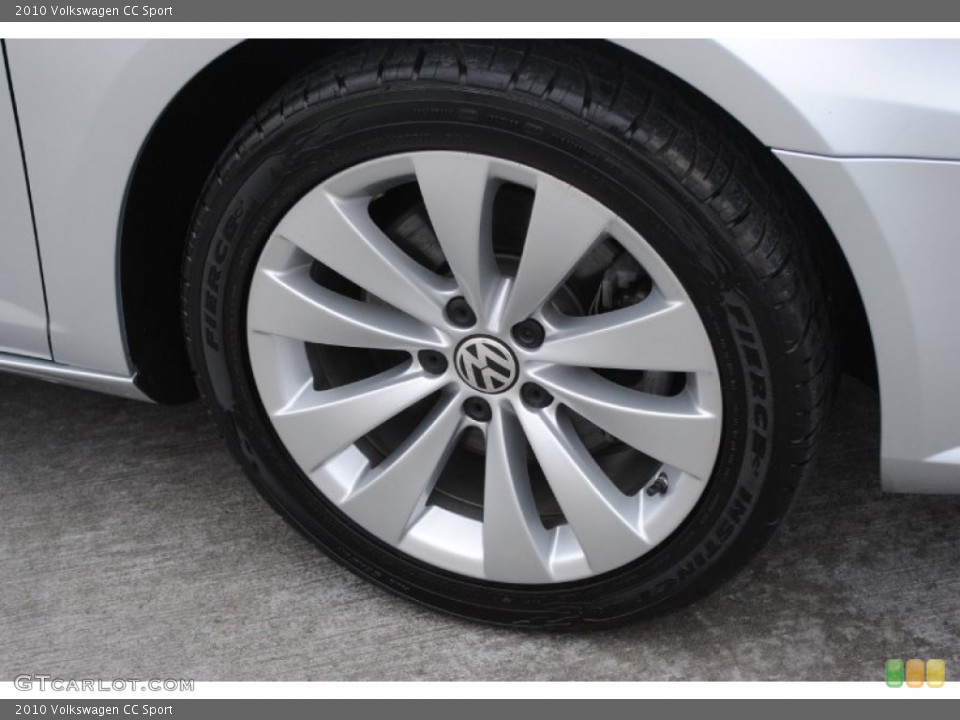 2010 Volkswagen CC Sport Wheel and Tire Photo #77461008