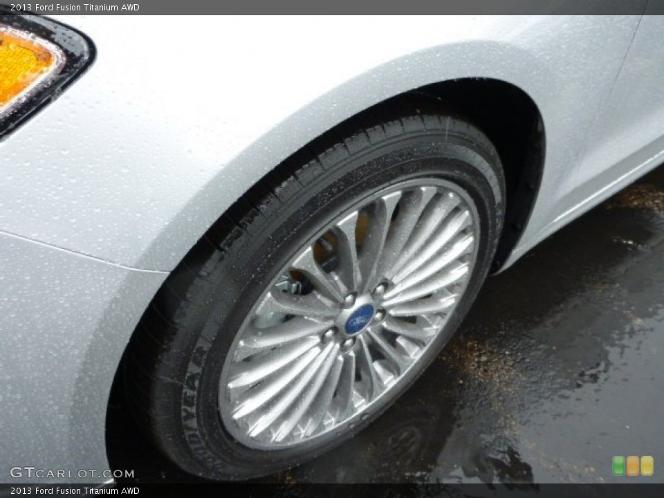 2013 Ford Fusion Titanium AWD Wheel and Tire Photo #77464794