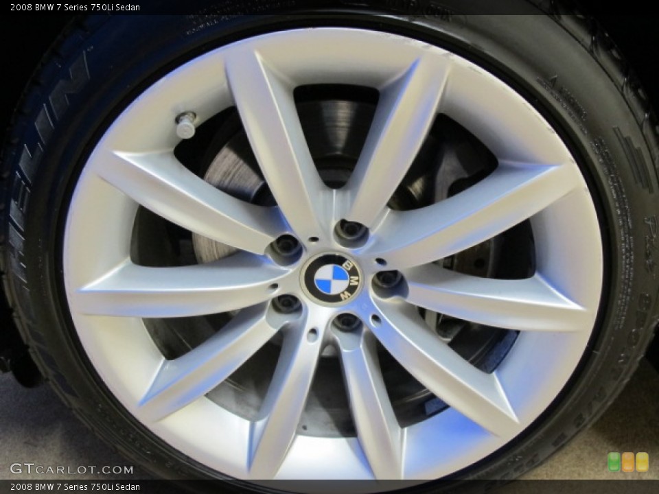 2008 BMW 7 Series 750Li Sedan Wheel and Tire Photo #77468629
