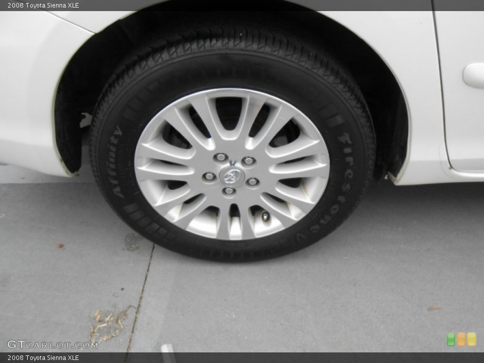 2008 Toyota Sienna XLE Wheel and Tire Photo #77469813
