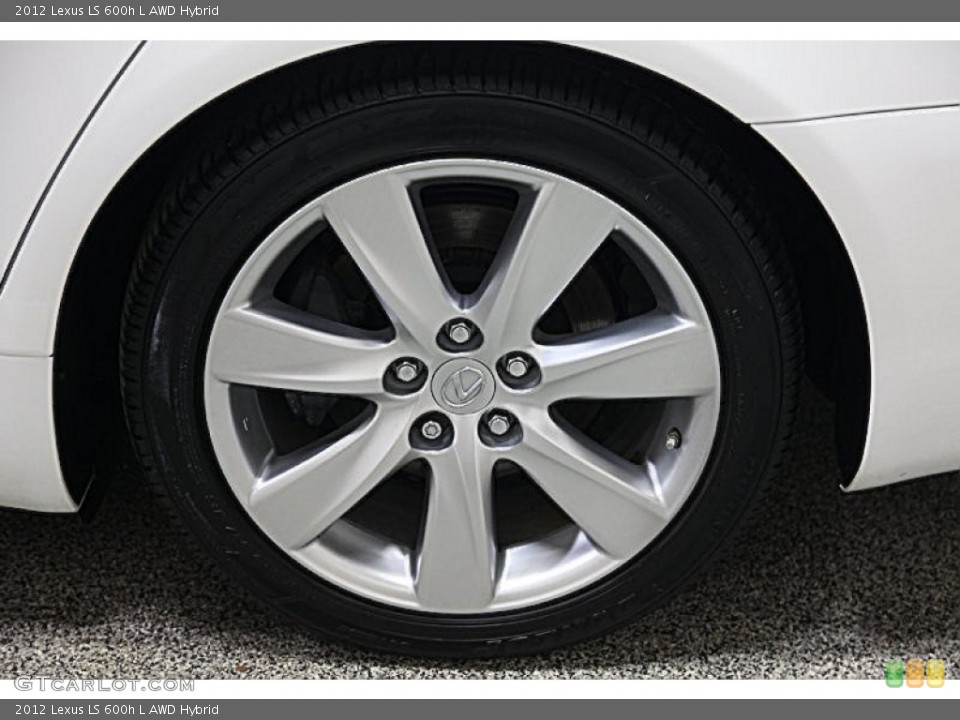 2012 Lexus LS 600h L AWD Hybrid Wheel and Tire Photo #77499614