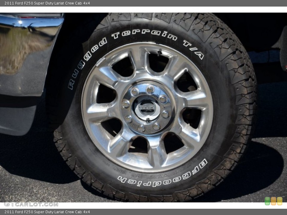 2011 Ford F250 Super Duty Lariat Crew Cab 4x4 Wheel and Tire Photo #77501990