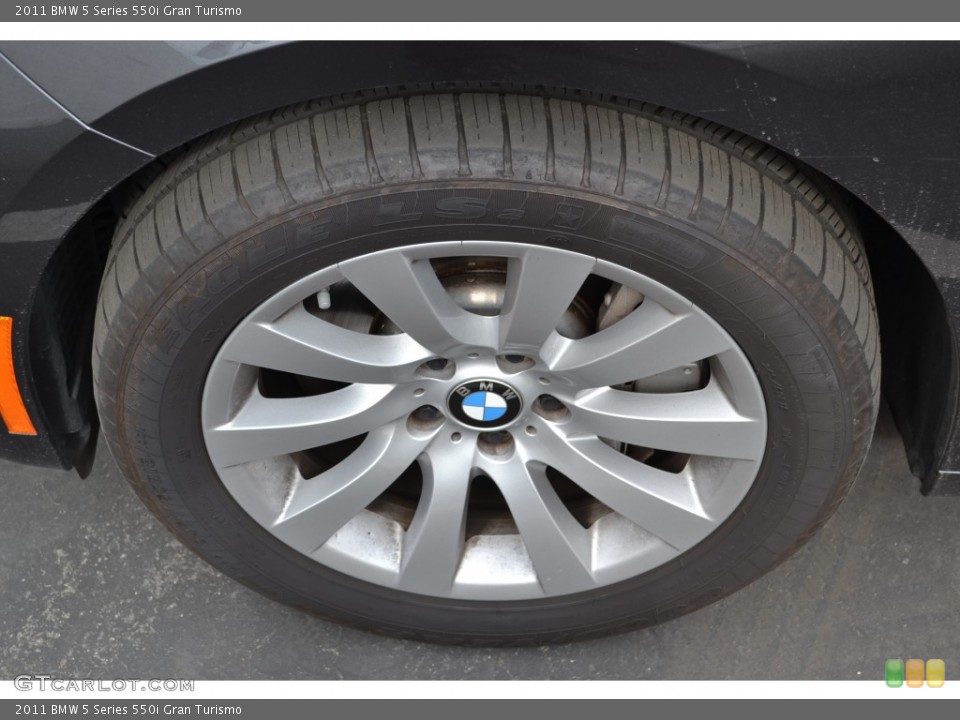 2011 BMW 5 Series 550i Gran Turismo Wheel and Tire Photo #77504288