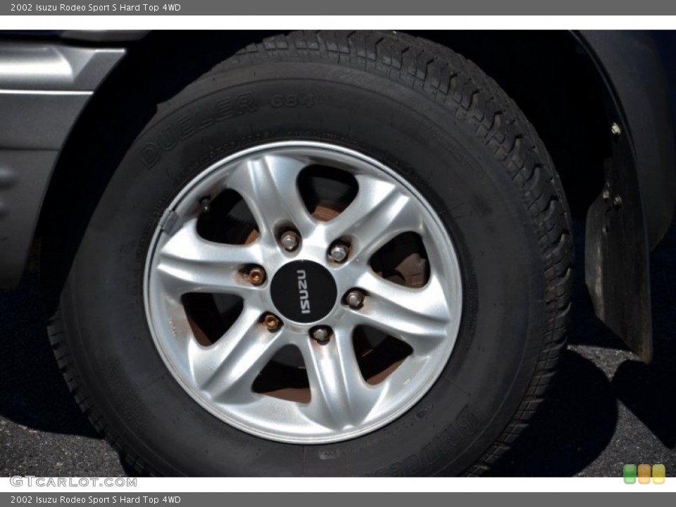 2002 Isuzu Rodeo Sport S Hard Top 4WD Wheel and Tire Photo #77505062