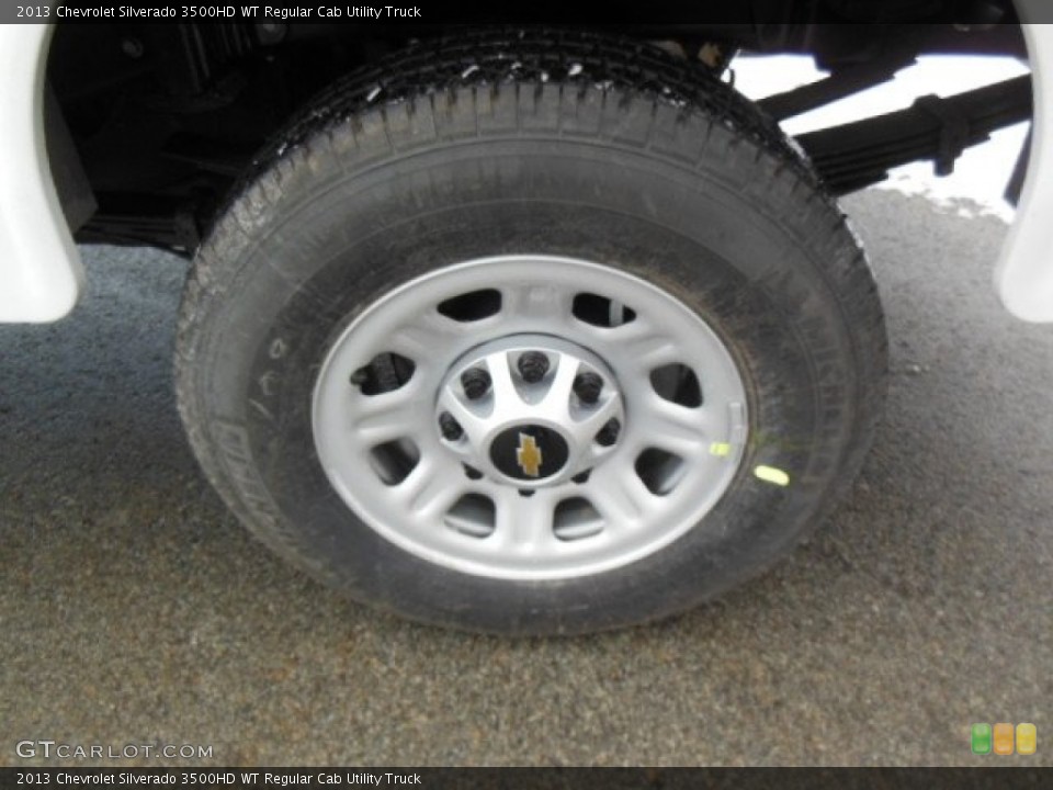 2013 Chevrolet Silverado 3500HD WT Regular Cab Utility Truck Wheel and Tire Photo #77505854