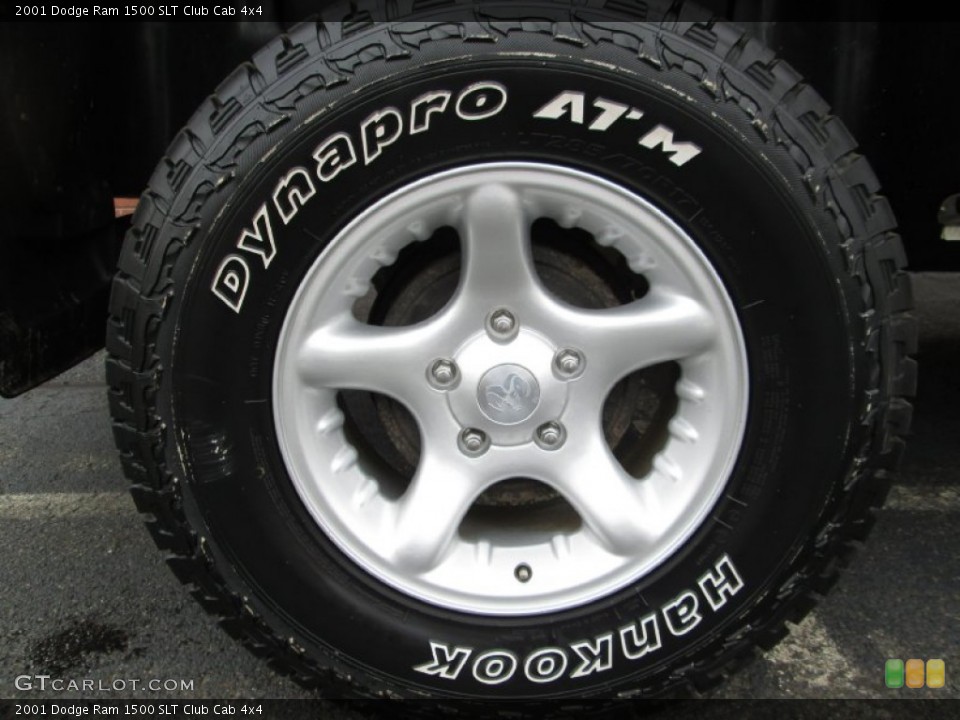 2001 Dodge Ram 1500 SLT Club Cab 4x4 Wheel and Tire Photo #77506127