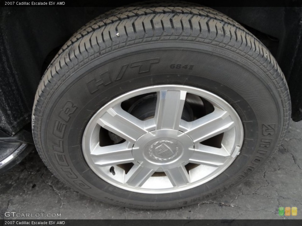 2007 Cadillac Escalade ESV AWD Wheel and Tire Photo #77509145