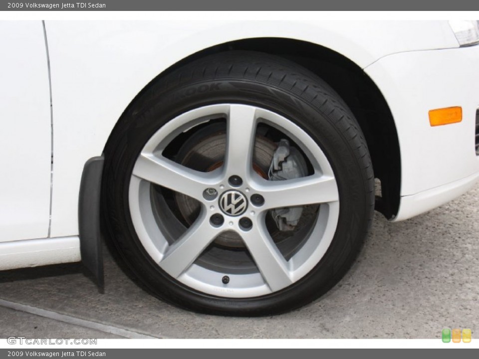 2009 Volkswagen Jetta TDI Sedan Wheel and Tire Photo #77511073