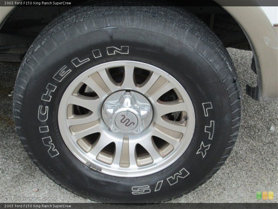 2003 Ford F150 King Ranch SuperCrew Wheel and Tire Photo #77520415