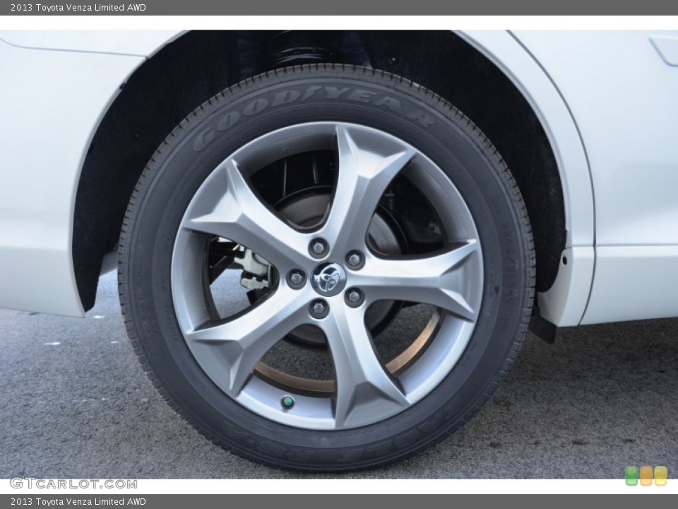 2013 Toyota Venza Limited AWD Wheel and Tire Photo #77523020
