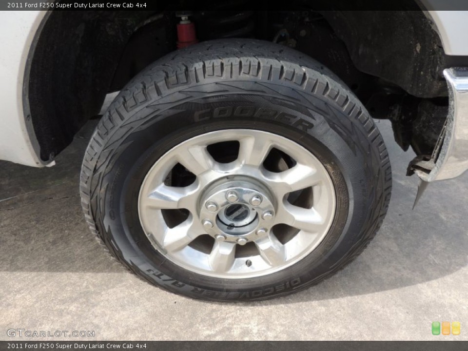 2011 Ford F250 Super Duty Lariat Crew Cab 4x4 Wheel and Tire Photo #77528068