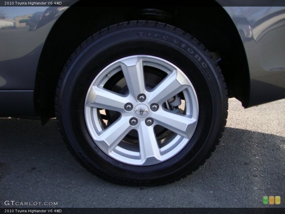 2010 Toyota Highlander V6 4WD Wheel and Tire Photo #77531978