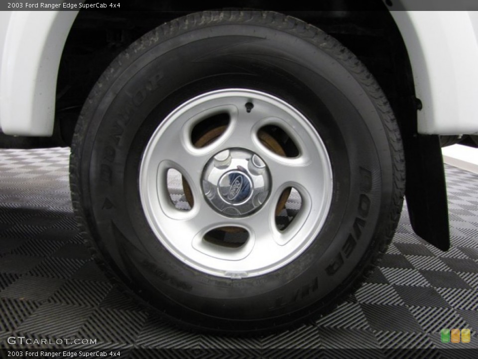 2003 Ford Ranger Edge SuperCab 4x4 Wheel and Tire Photo #77535474
