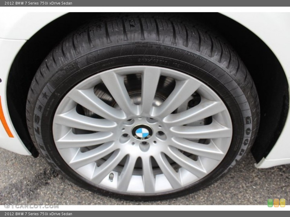 2012 BMW 7 Series 750i xDrive Sedan Wheel and Tire Photo #77538494