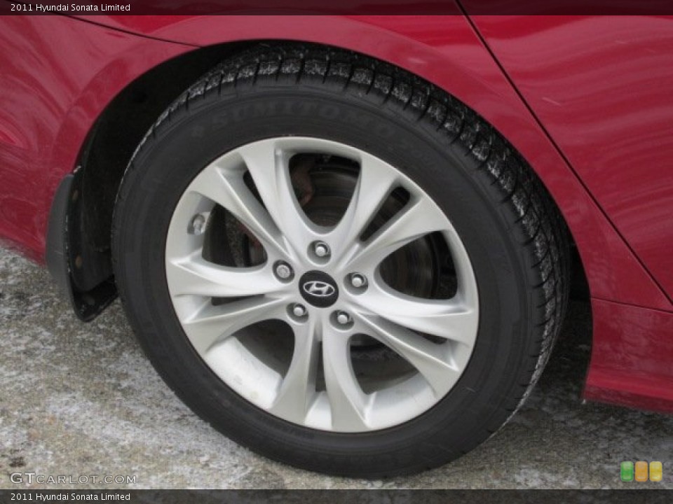 2011 Hyundai Sonata Limited Wheel and Tire Photo #77539988