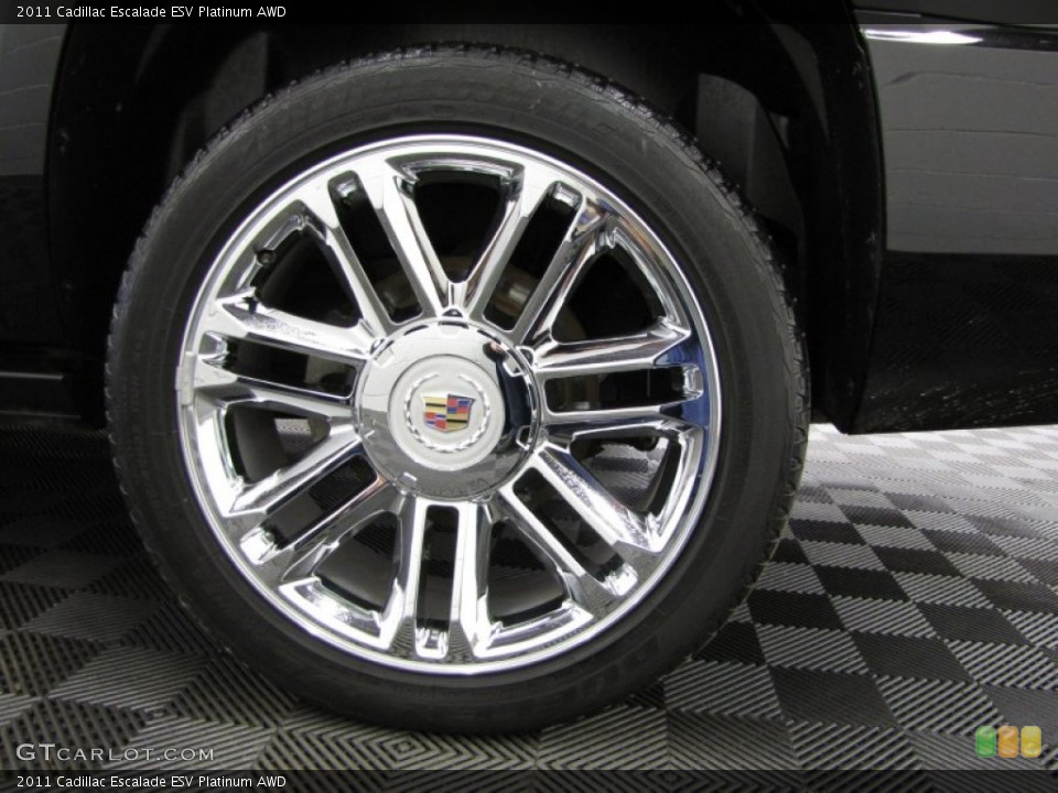 2011 Cadillac Escalade ESV Platinum AWD Wheel and Tire Photo #77540535