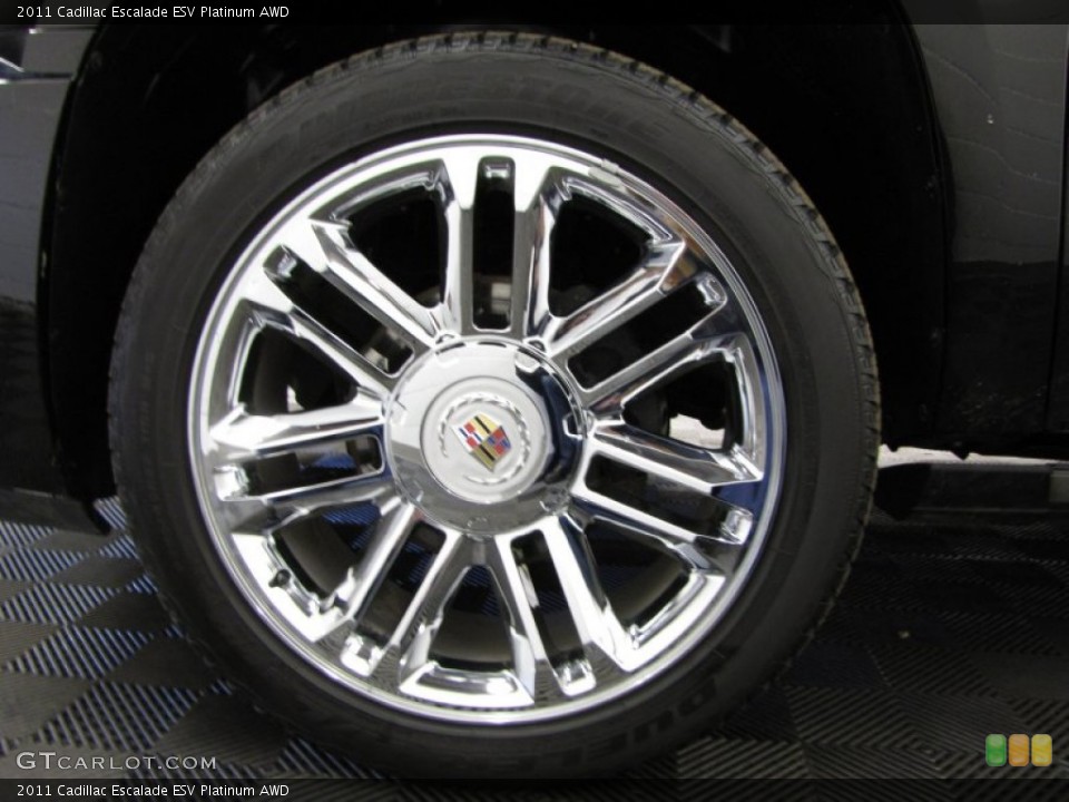 2011 Cadillac Escalade ESV Platinum AWD Wheel and Tire Photo #77540560