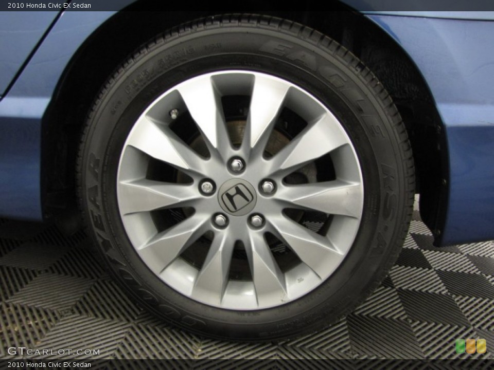 2010 Honda Civic EX Sedan Wheel and Tire Photo #77541267