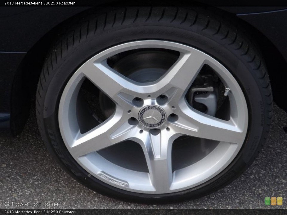 2013 Mercedes-Benz SLK 250 Roadster Wheel and Tire Photo #77547578
