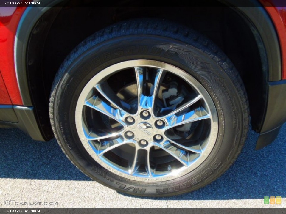 2010 GMC Acadia SLT Wheel and Tire Photo #77551082