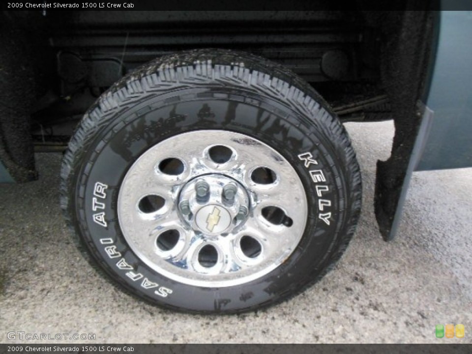 2009 Chevrolet Silverado 1500 LS Crew Cab Wheel and Tire Photo #77564751