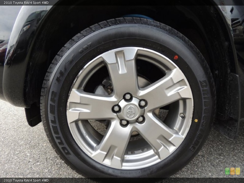 2010 Toyota RAV4 Sport 4WD Wheel and Tire Photo #77569413