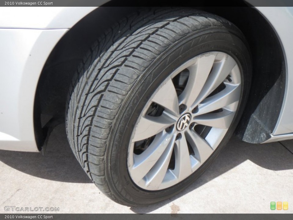 2010 Volkswagen CC Sport Wheel and Tire Photo #77572830
