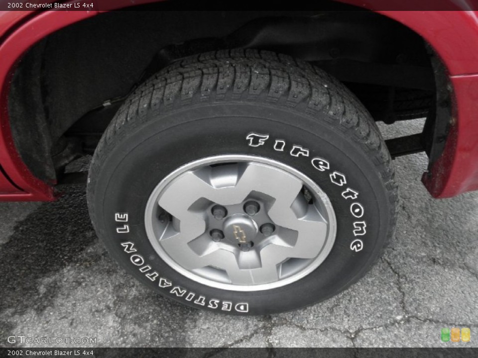 2002 Chevrolet Blazer LS 4x4 Wheel and Tire Photo #77574407