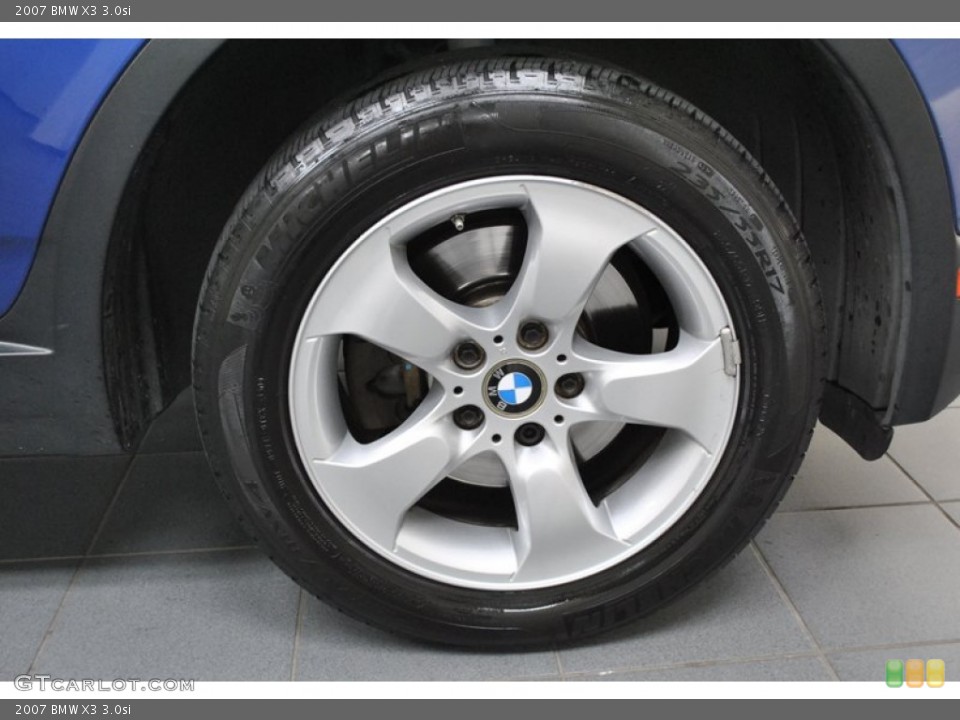 2007 BMW X3 3.0si Wheel and Tire Photo #77576532