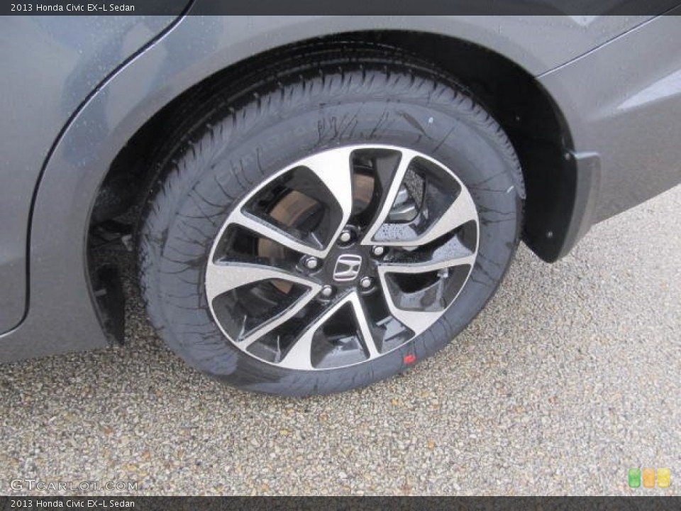 2013 Honda Civic EX-L Sedan Wheel and Tire Photo #77578866